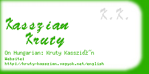 kasszian kruty business card